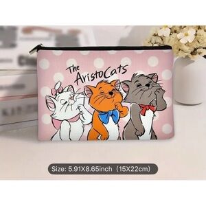 Aristocats Marie Kittens Disney Cute Makeup Bag - New